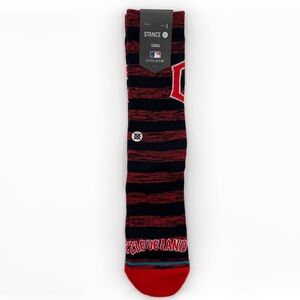 Stance Cleveland Guardians Twist Crew Socks Mens Large MLB Striped Fan Gear Gift